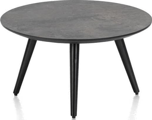 Henders & Hazel Maze salontafel rond 60 cm - hoogte 32 cm - antraciet Antraciet Bijzettafel