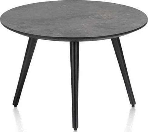 Henders & Hazel Maze salontafel rond 60 cm - hoogte 39 cm - antraciet Antraciet Bijzettafel
