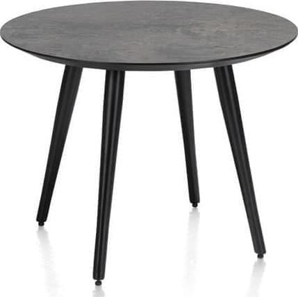 Henders & Hazel Maze salontafel rond 60 cm - hoogte 46 cm - antraciet Antraciet Bijzettafel