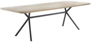 INHOUSE Eettafel Pantila rechthoek hout 200x98cm Bruin|Naturel Eettafel