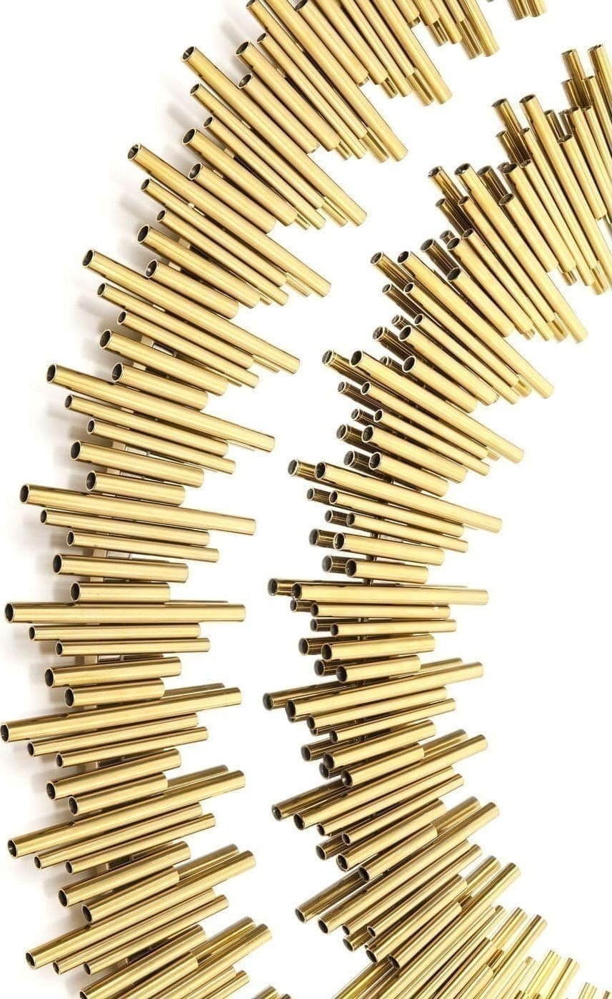 Spiegel Solare Gold Ø132cm Kare Design Spiegel 83573