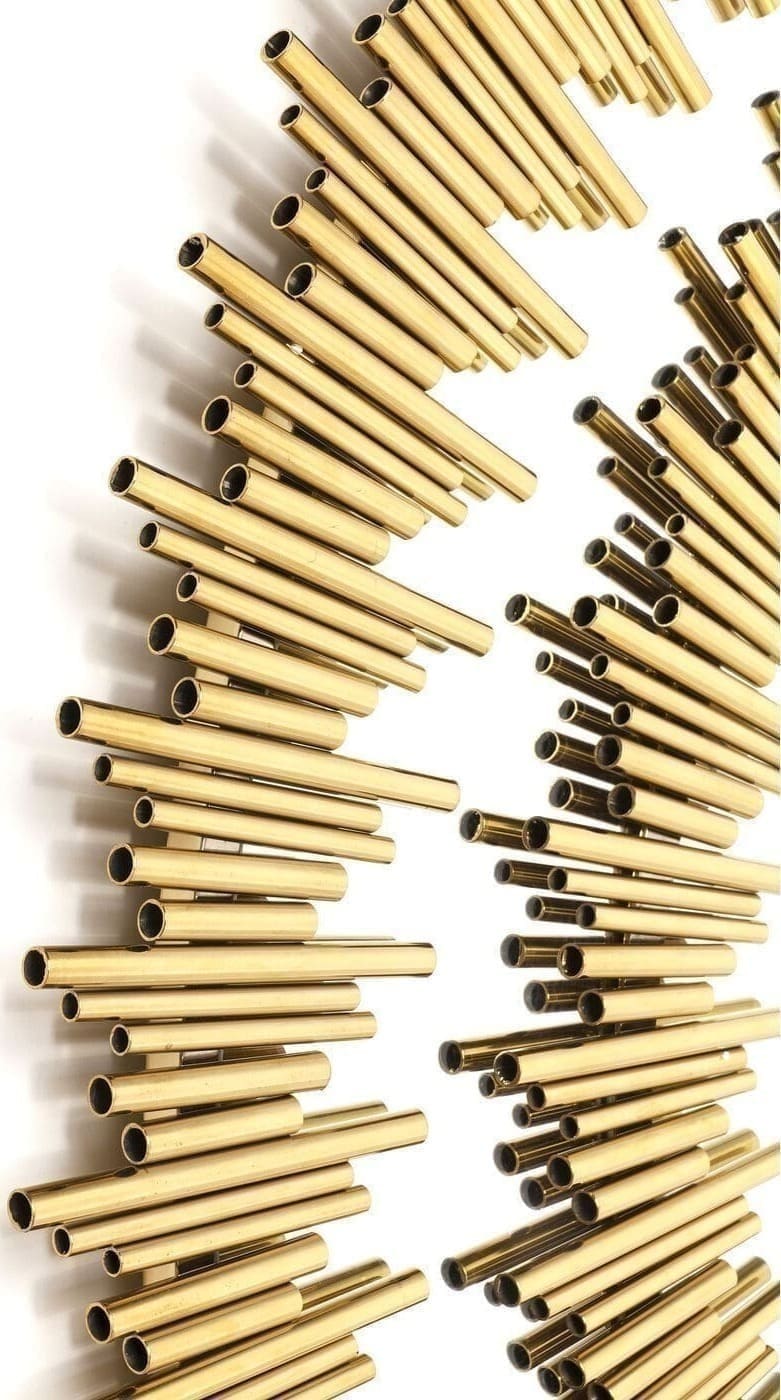 Spiegel Solare Gold Ø132cm Kare Design Spiegel 83573