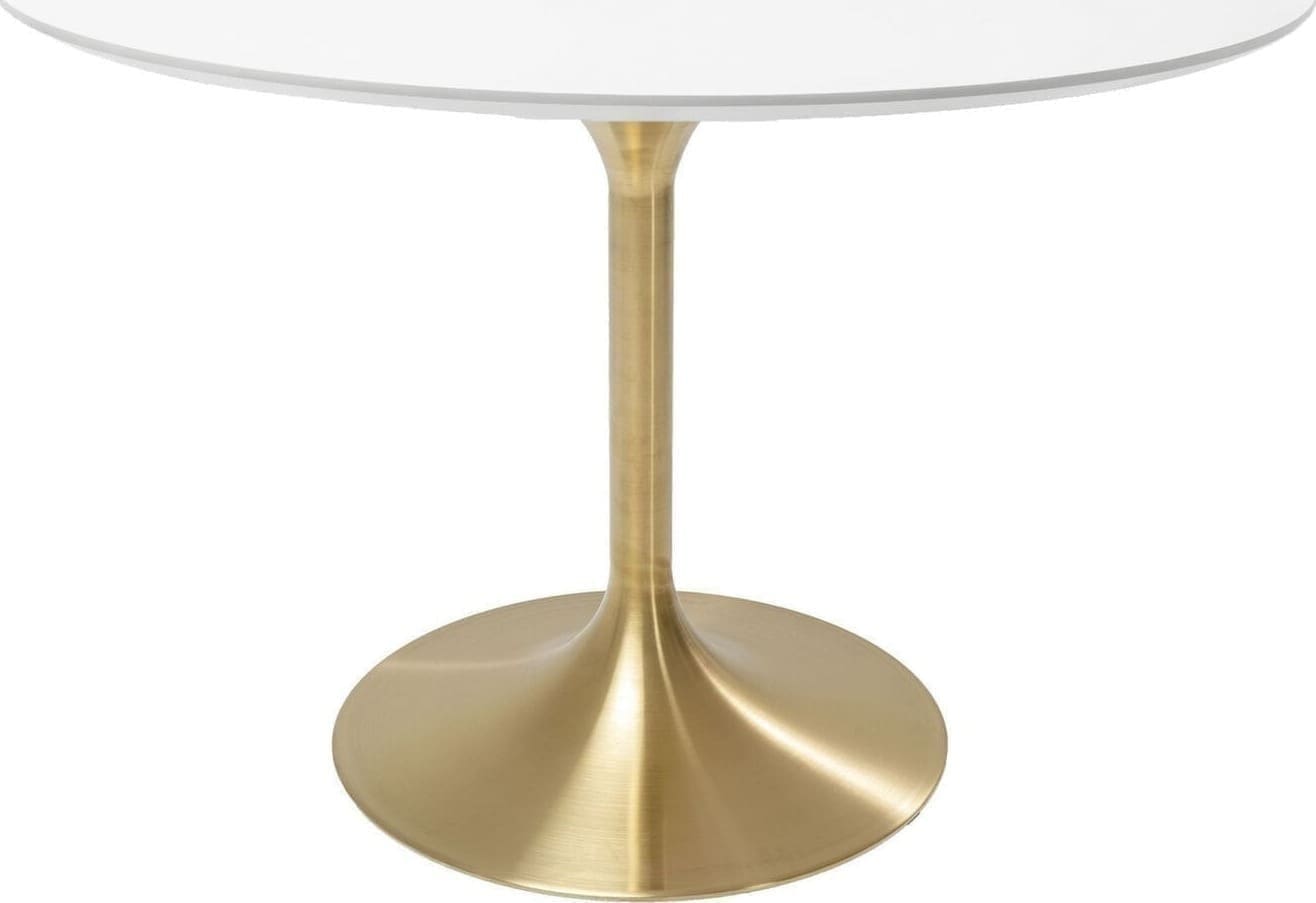 Tafel Invitation Set White Brass Ø120cm Kare Design Eettafel 85958