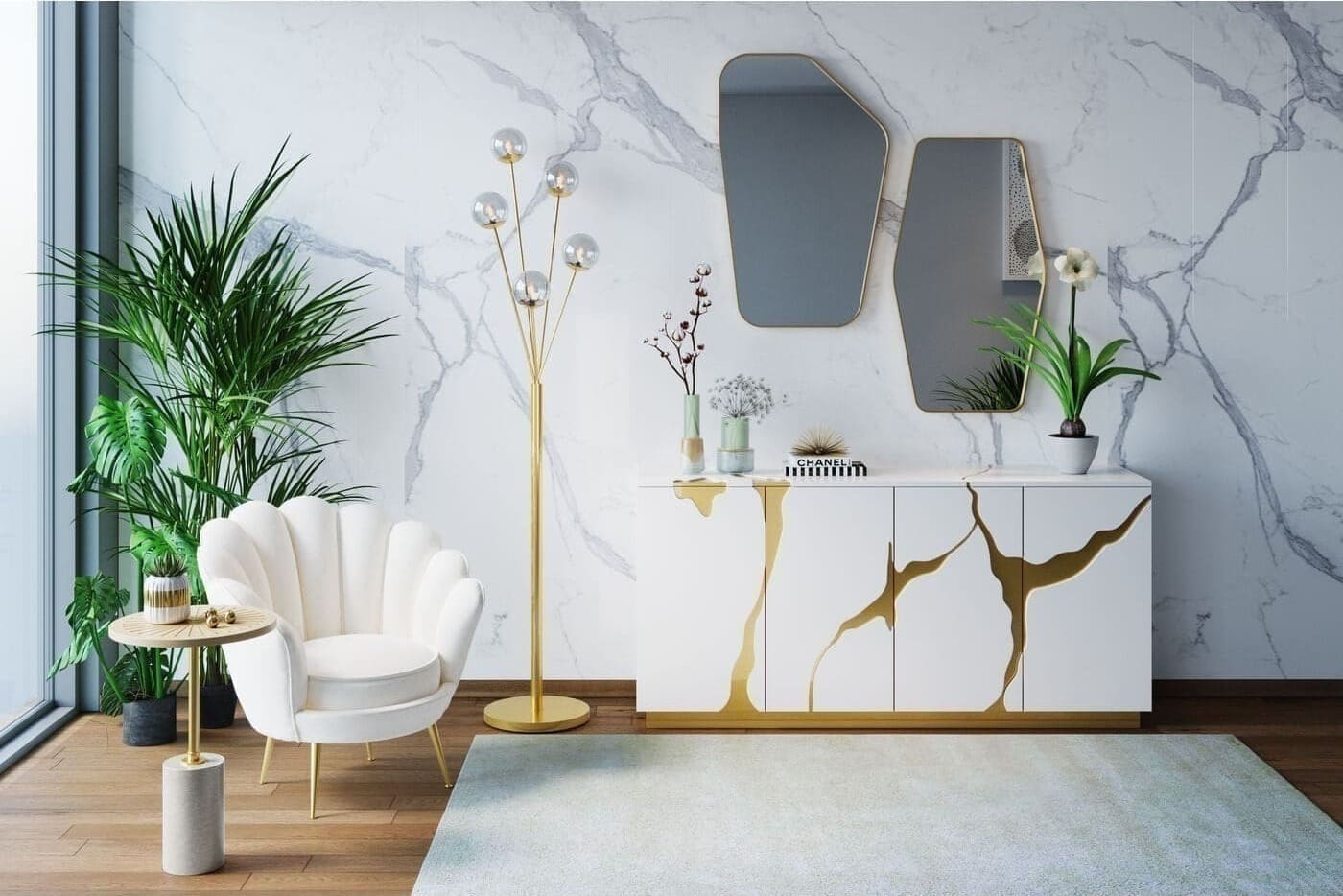 Vloerkleed Cosy Classic Cream 170x240cm Kare Design Vloerkleed 52777