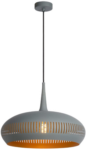 Rayco - Hanglamp - Ø45 cm - 1xe27 - Grijs Lucide Hanglamp 30492/45/36