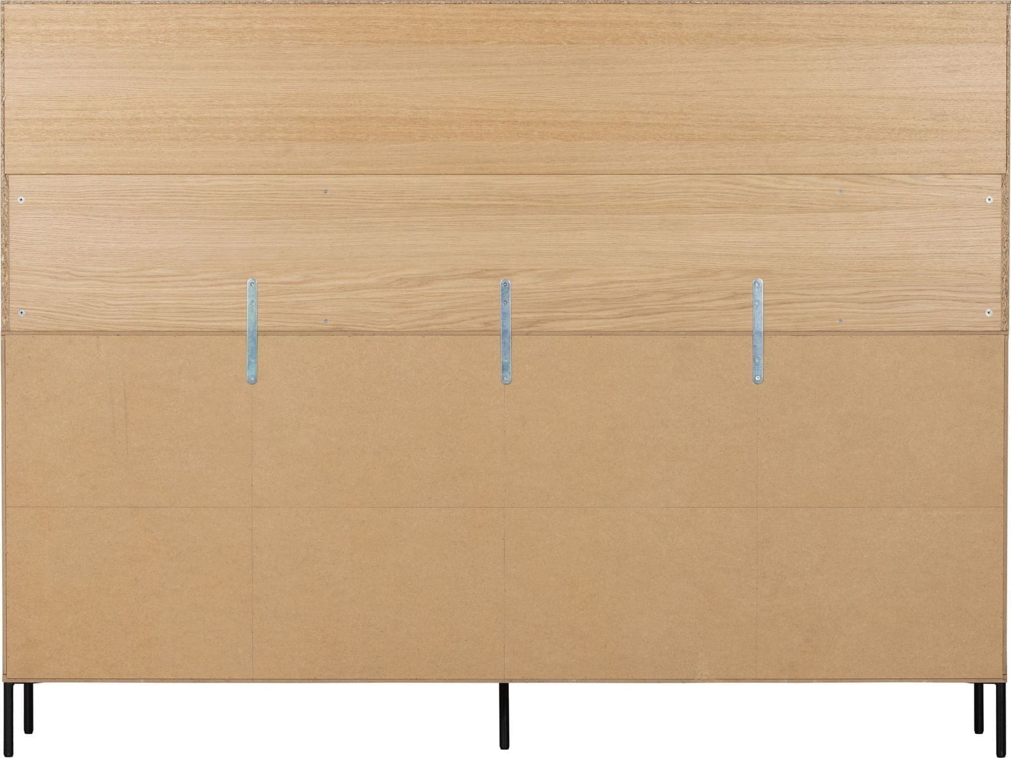 WOOOD Exclusive New Gravure Wandkast Eiken Blanke Lak Naturel Kast