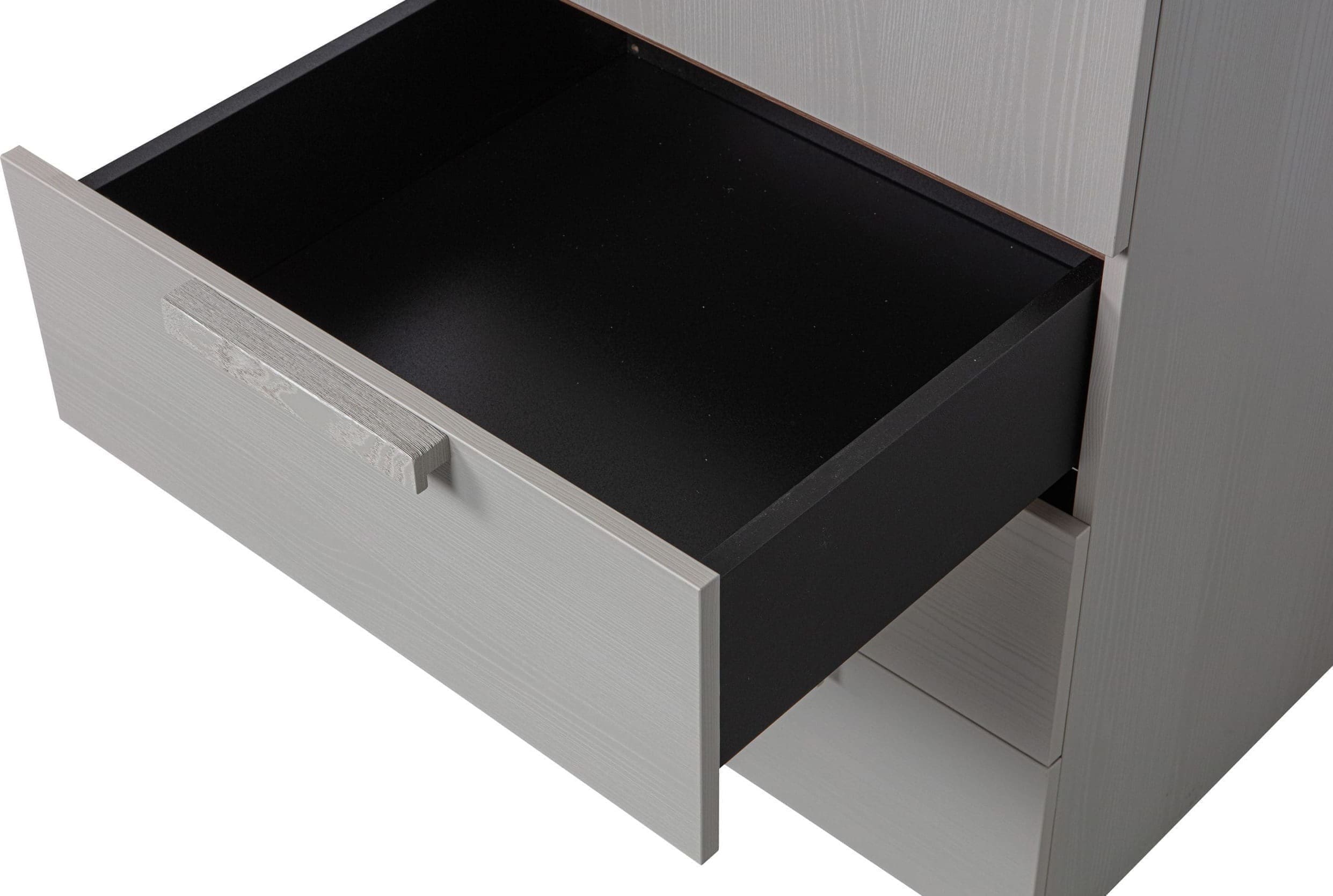 WOOOD Rens - 1 Drs Hang/legkast Greep Lang Noten/kiezelgrijs Grijs Kast