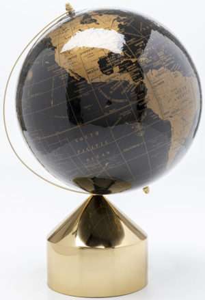 Beeld Globe Top Gold 47cm Kare Design Beeld 53926