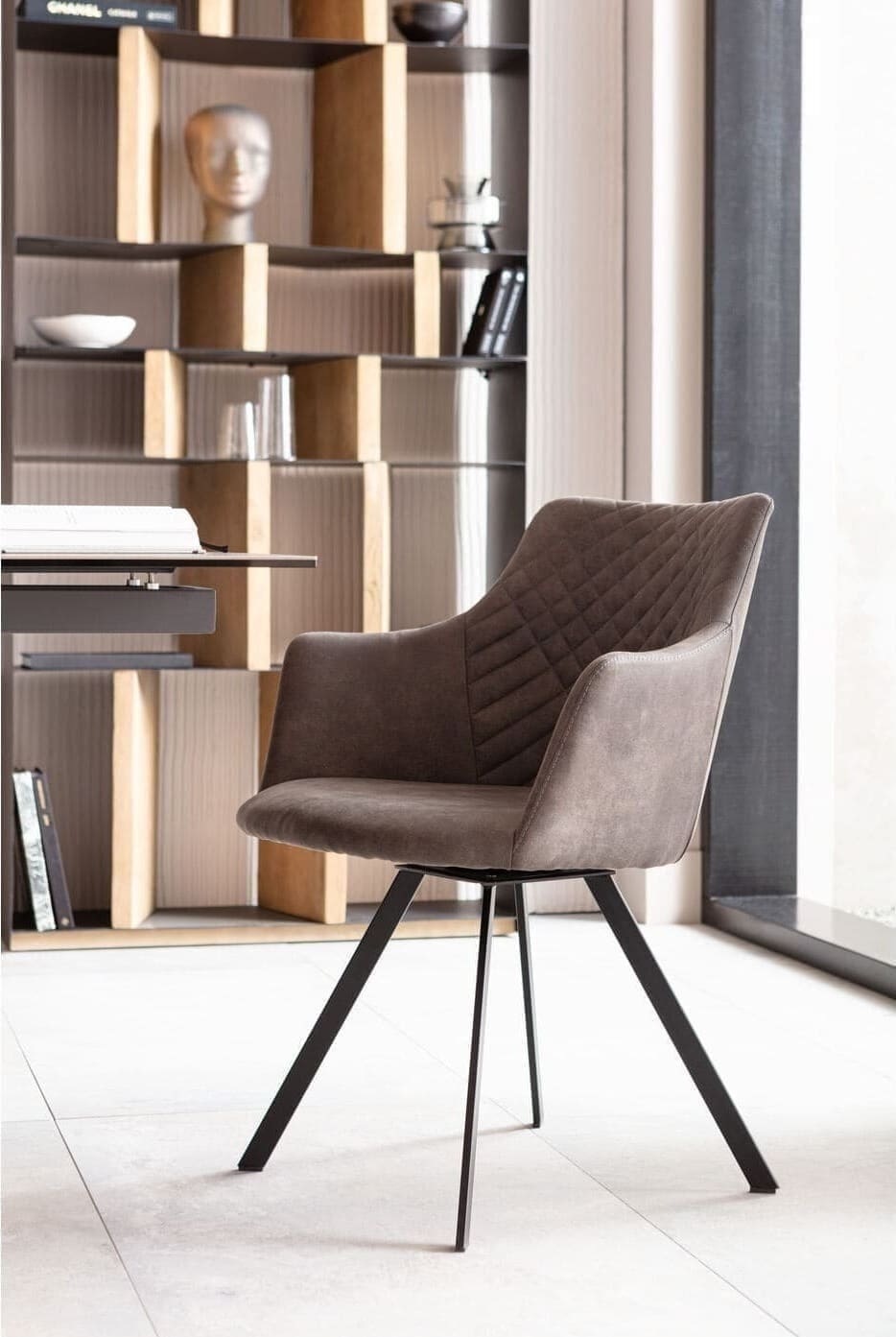 Draaistoel Coco Anthracite Kare Design Eetkamerstoel 86234