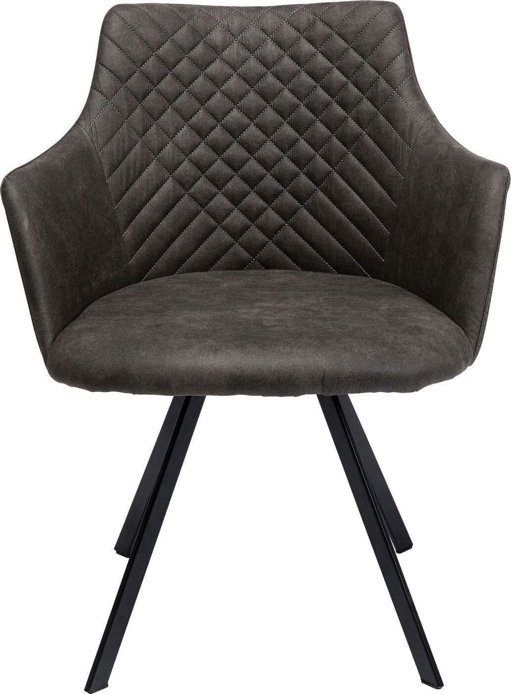 Draaistoel Coco Anthracite Kare Design Eetkamerstoel 86234
