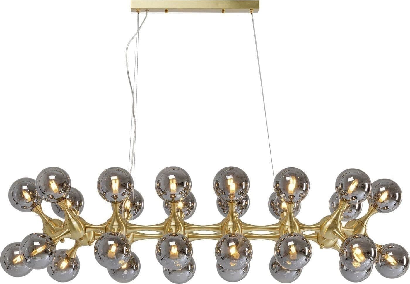 Hanglamp Atomic Bals Brass 140cm Kare Design Hanglamp 53731