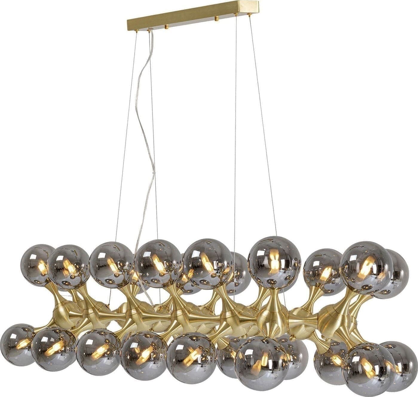 Hanglamp Atomic Bals Brass 140cm Kare Design Hanglamp 53731