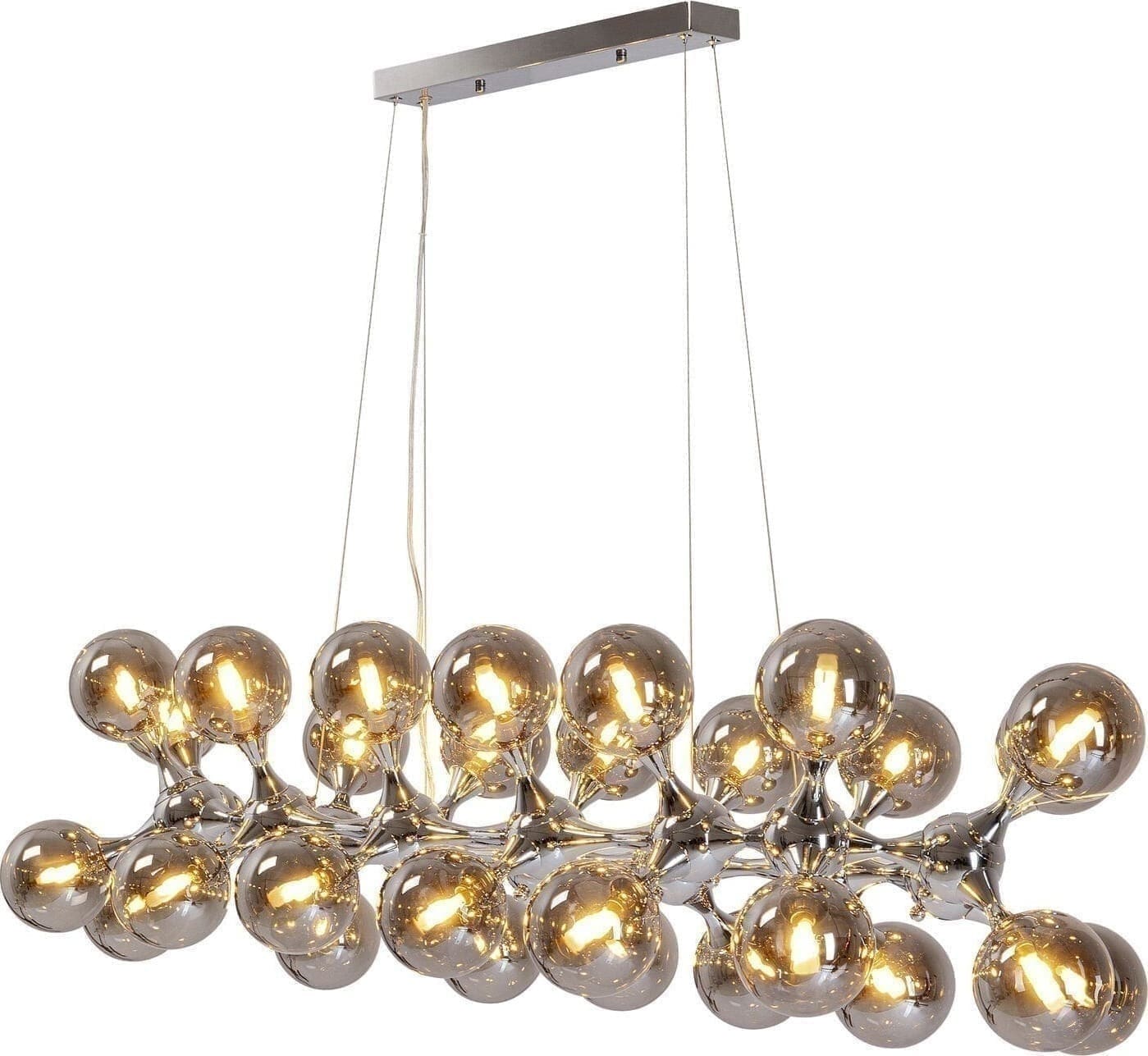 Hanglamp Atomic Bals Brass 140cm Kare Design Hanglamp 53731