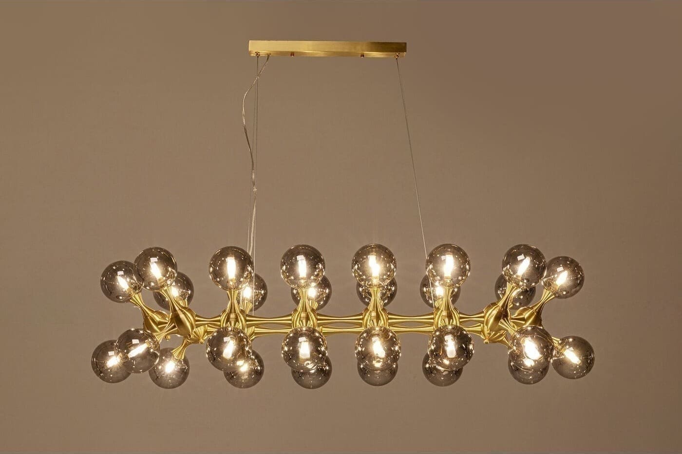 Hanglamp Atomic Bals Brass 140cm Kare Design Hanglamp 53731