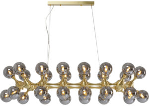 Hanglamp Atomic Bals Brass 140cm Kare Design Hanglamp 53731