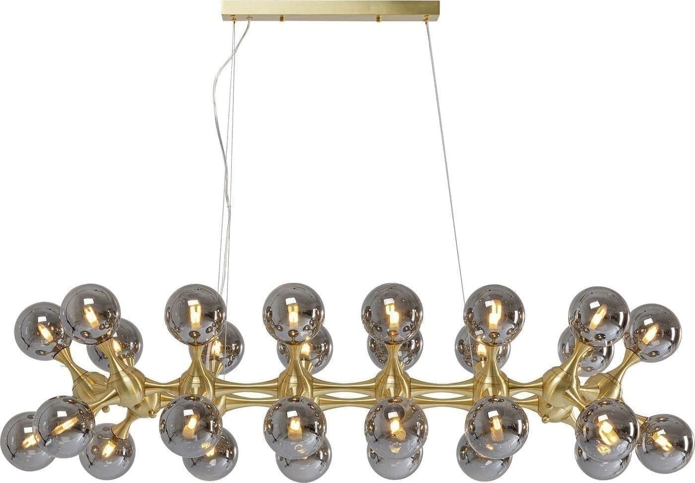 Hanglamp Atomic Bals Brass 140cm Kare Design Hanglamp 53731