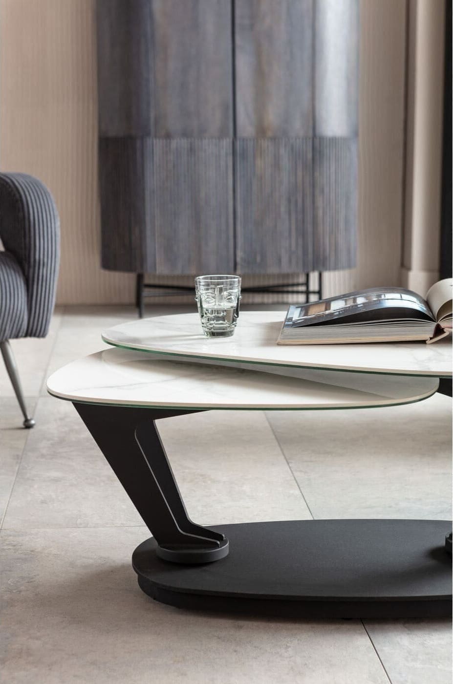 Salontafel Franklin White 150x58cm Kare Design Salontafel 86326