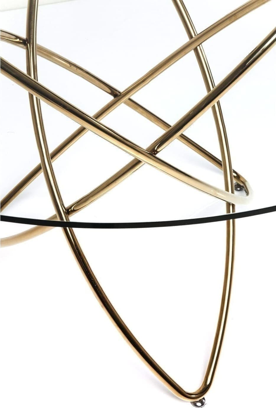 Tafel Molekular Gold Ø120cm Kare Design Eettafel 79621