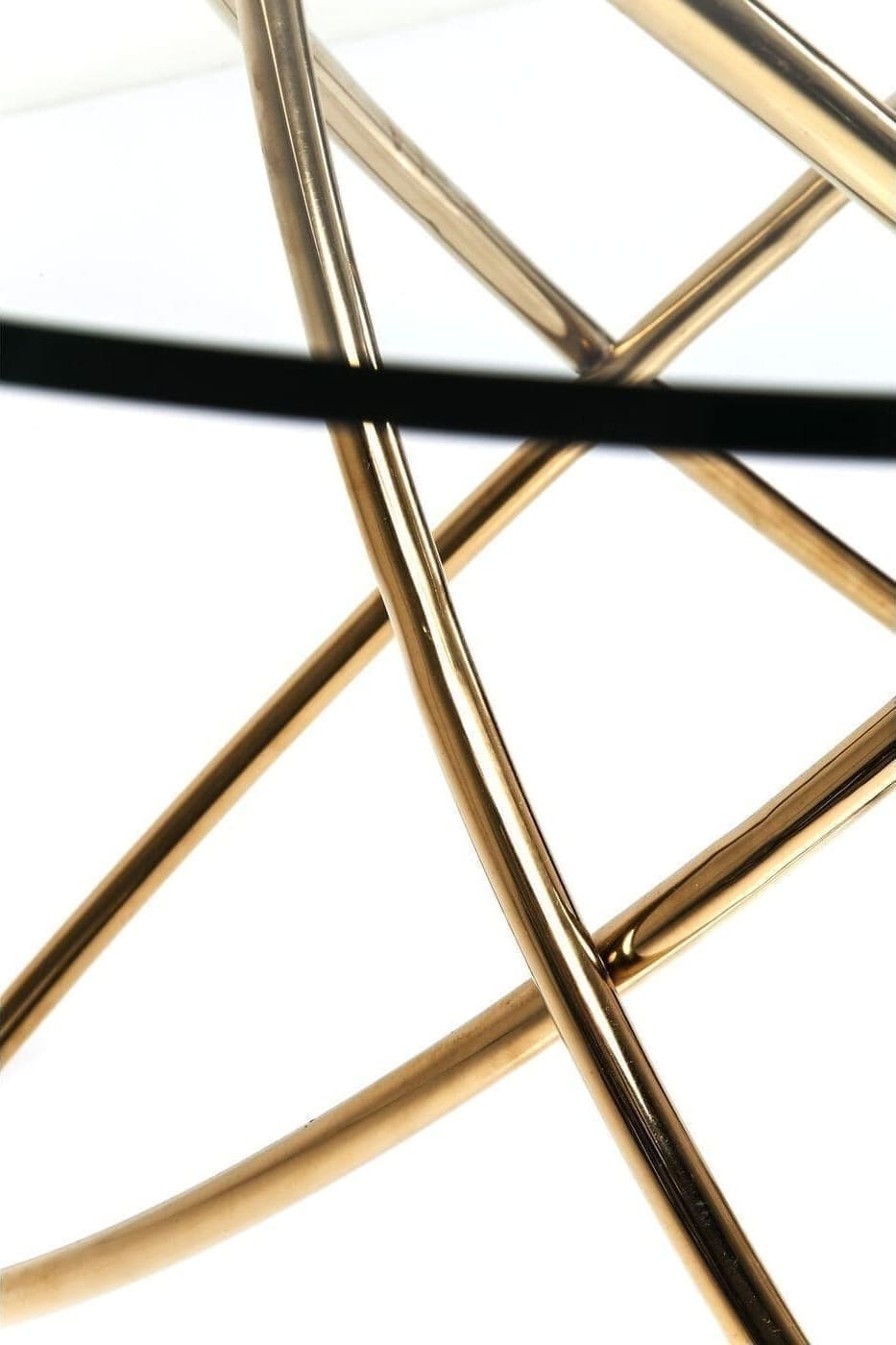 Tafel Molekular Gold Ø120cm Kare Design Eettafel 79621