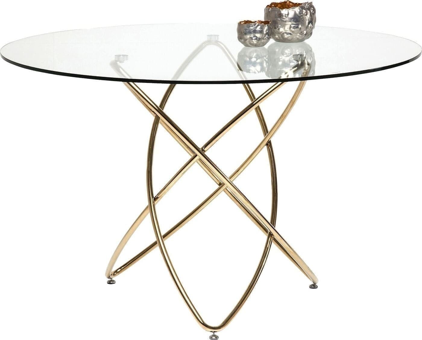 Tafel Molekular Gold Ø120cm Kare Design Eettafel 79621