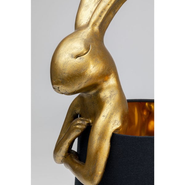 Tafellamp Animal Rabbit Gold/Black 68cm Kare Design Tafellamp 53470