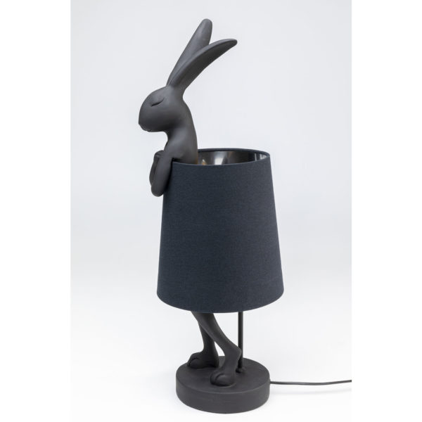 Tafellamp Animal Rabbit Matt Black 68cm Kare Design Tafellamp 53473