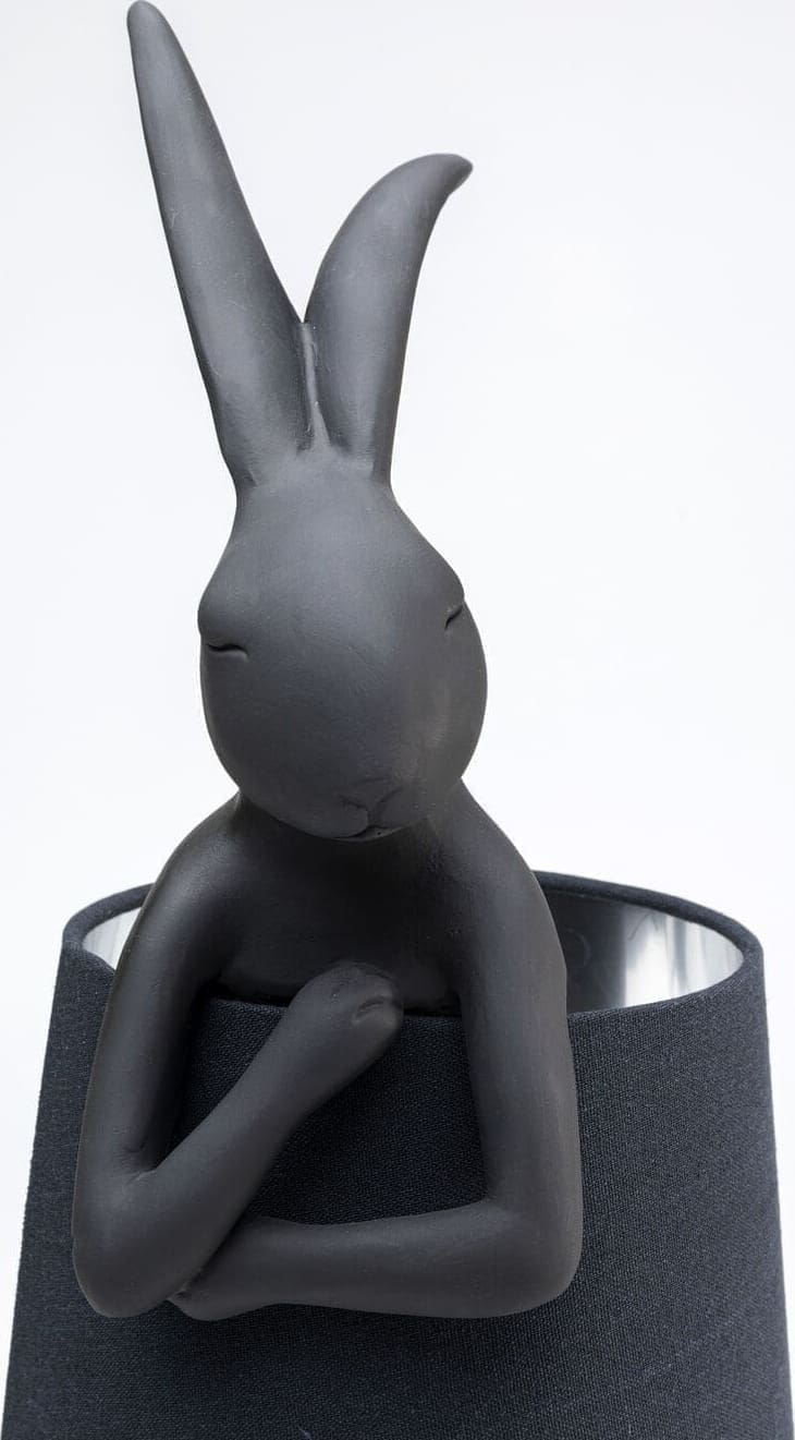 Tafellamp Animal Rabbit Matt Black 68cm Kare Design Tafellamp 53473