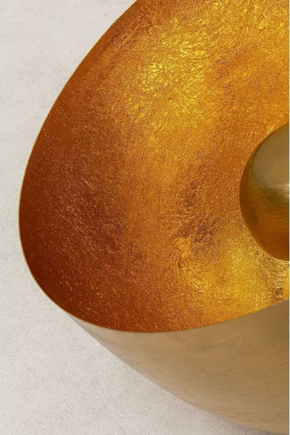 Vloerlamp Apollon Smooth Gold Ø35cm Kare Design Vloerlamp 54324