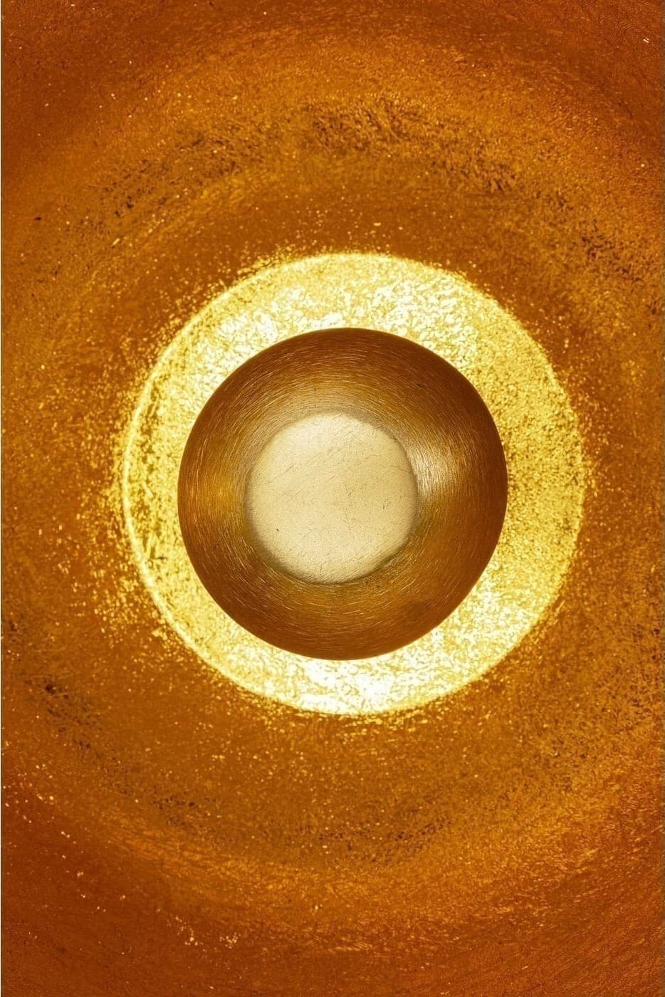 Vloerlamp Apollon Smooth Gold Ø35cm Kare Design Vloerlamp 54324