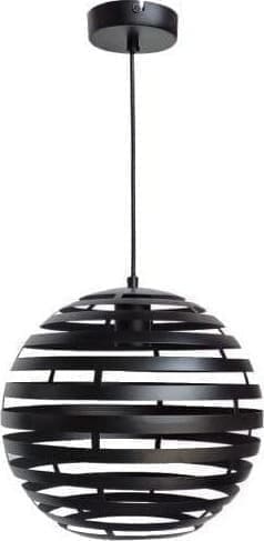 Pronto Wonen Hanglamp Fiorenza Ø 30 cm zwart staal Zwart Lamp
