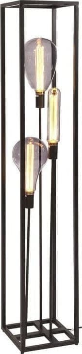 Pronto Wonen Vloerlamp Tiamo zwart staal Zwart Lamp