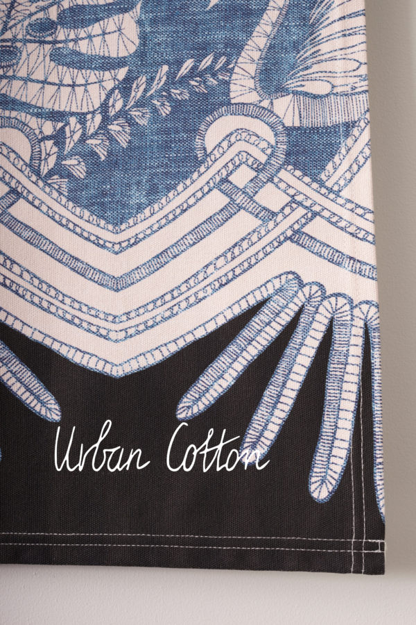Blue Denim wandkleed Urban Cotton Wandkleden WK047CO-URBC