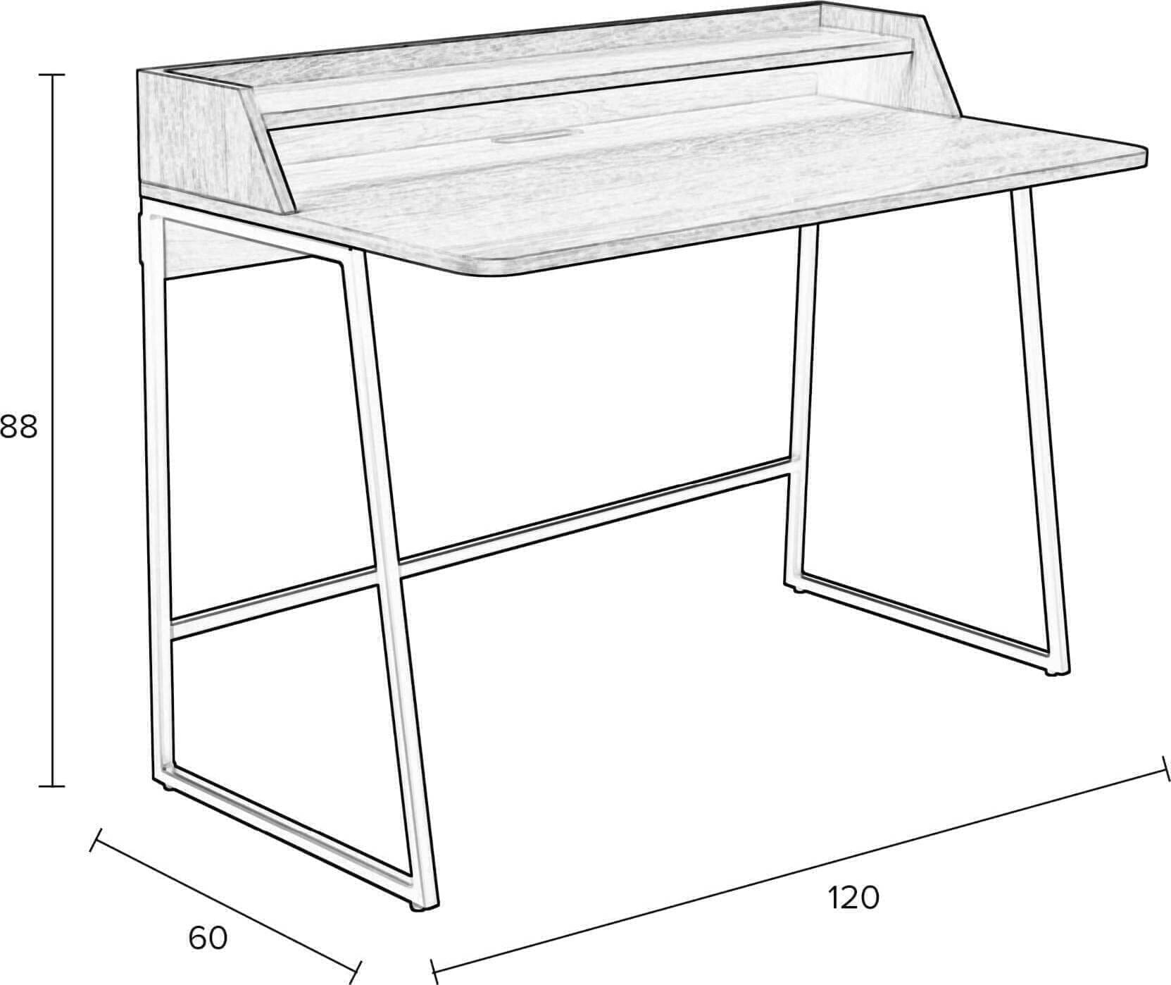 Bureau Giorgio Natural White Label Living ZVR2600026