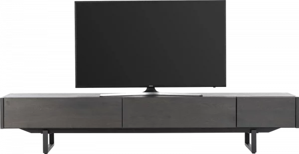 Xooon Modali tv dressoir 237 cm - 1-lade + 2-kleppen - onyx Zwart Tv-dressoir