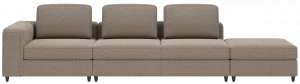 Xooon bank Xooon hoekbank verona-longchair-links-2-zits-zonder-armen-hoek-poef-small-ottomane-small-rechts