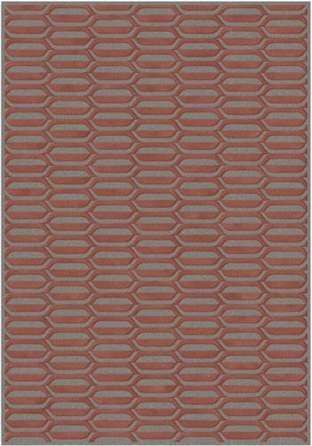 Vloerkleed Graphix Dessin 949 Grey-red 160x230 Brinker Carpets Vloerkleed BRNKR10027531