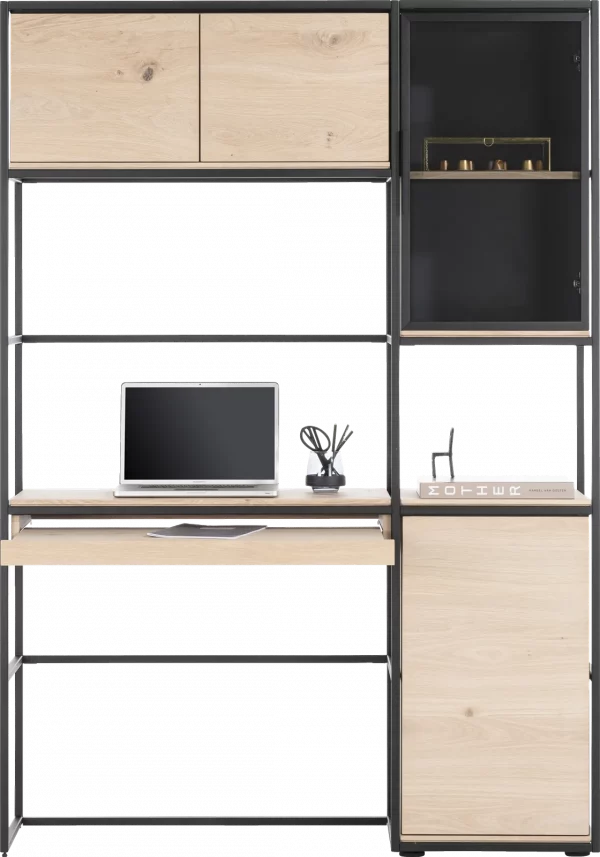 Xooon Modulo workspace 135 cm - 5 nivo&apos;s - natural Naturel Tv-dressoir
