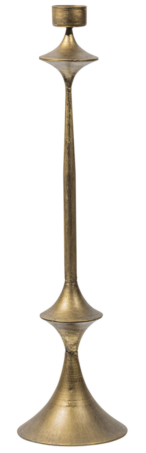 BePureHome Buff Kandelaar 74cm Metaal Antique Brass Messing Woonaccessoire