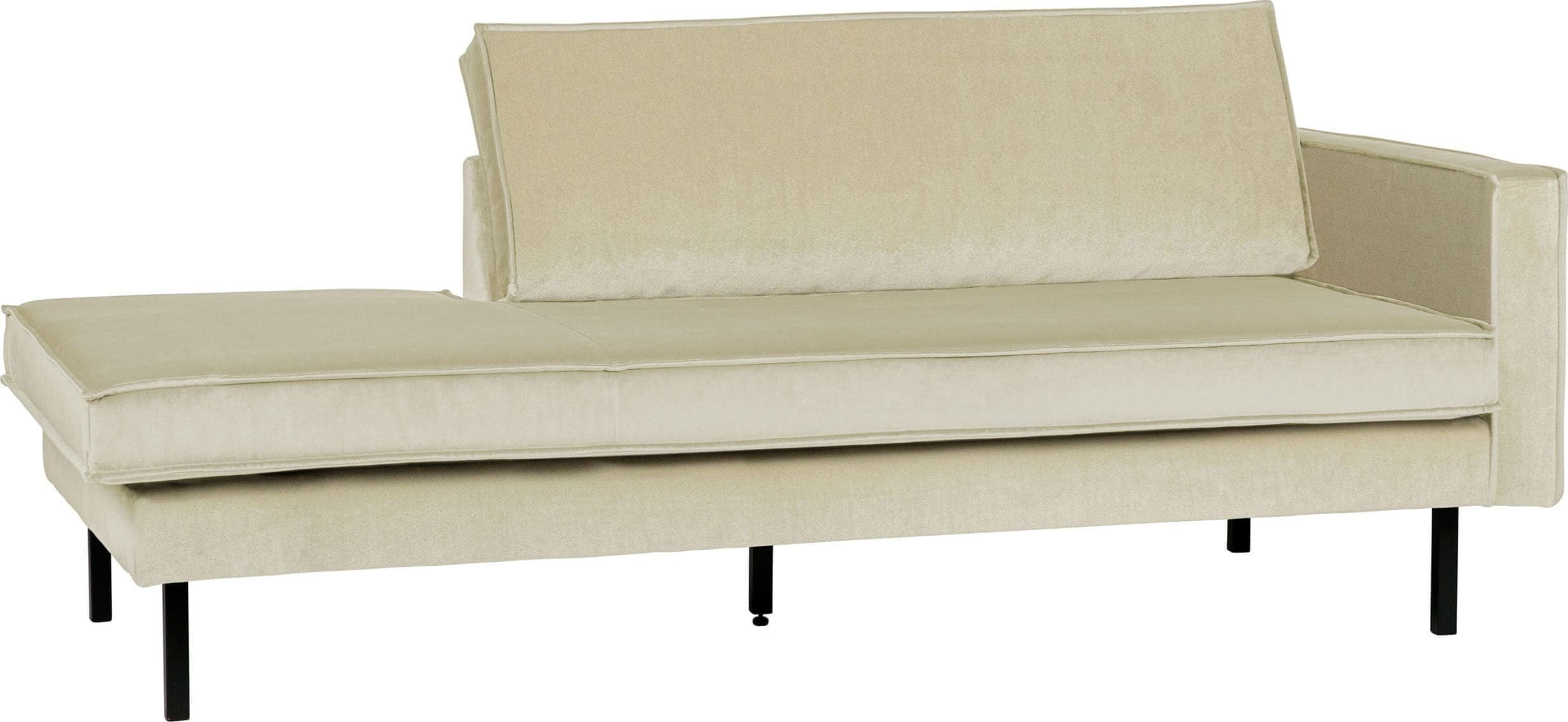 BePureHome Rodeo Daybed Right Velvet Pistache Pistachio Ledikant