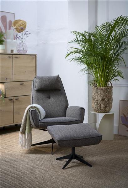 Henders & Hazel Salerno fauteuil incl. relax-functie - stof karese camel  Fauteuil