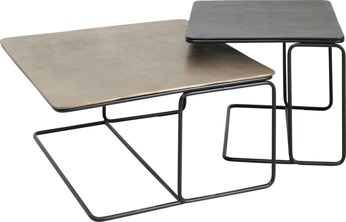 Salontafel Diego (2/Set) Kare Design Salontafel 86411
