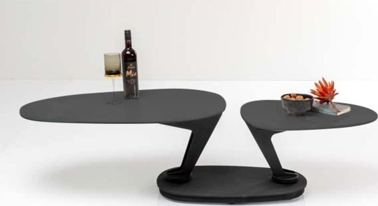 Salontafel Franklin Black 150x58cm Kare Design Salontafel 86508