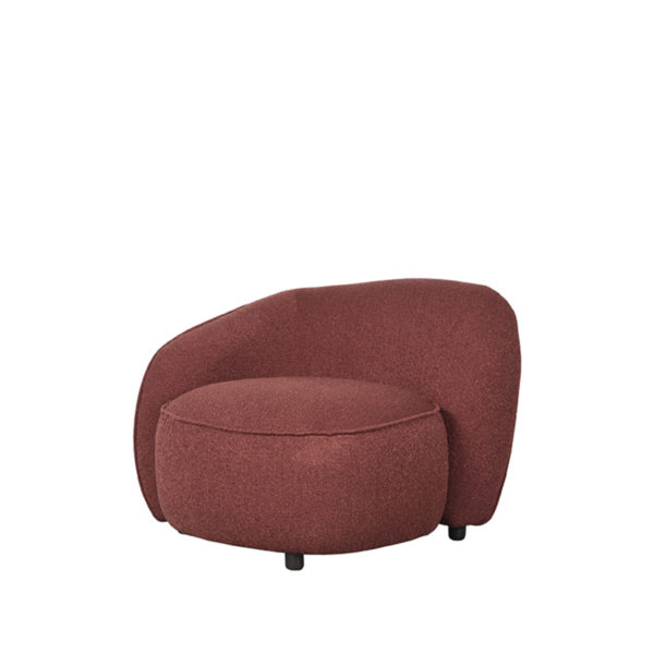 LABEL51 Fauteuil Livo Links - Winered - Boucle Winered Fauteuil