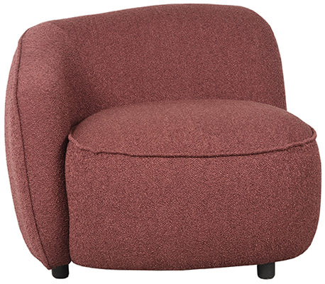 LABEL51 Fauteuil Livo Links - Winered - Boucle Winered Fauteuil
