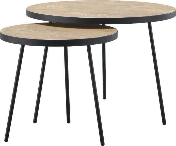 Profijt Meubel Bijzettafelset Zena Bruin|Naturel Bijzettafel
