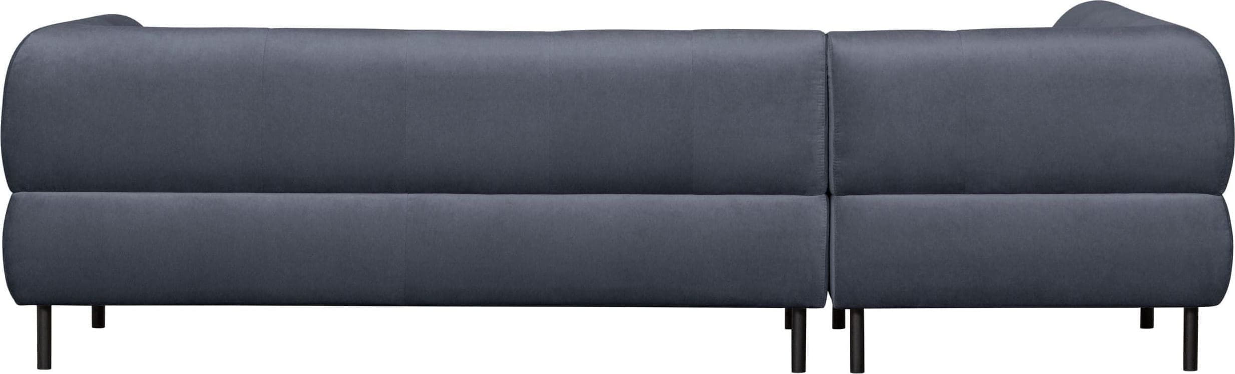 WOOOD Exclusive Lloyd Hoekbank Links Gewassen Fluweel Cloud Antraciet Hoekbank