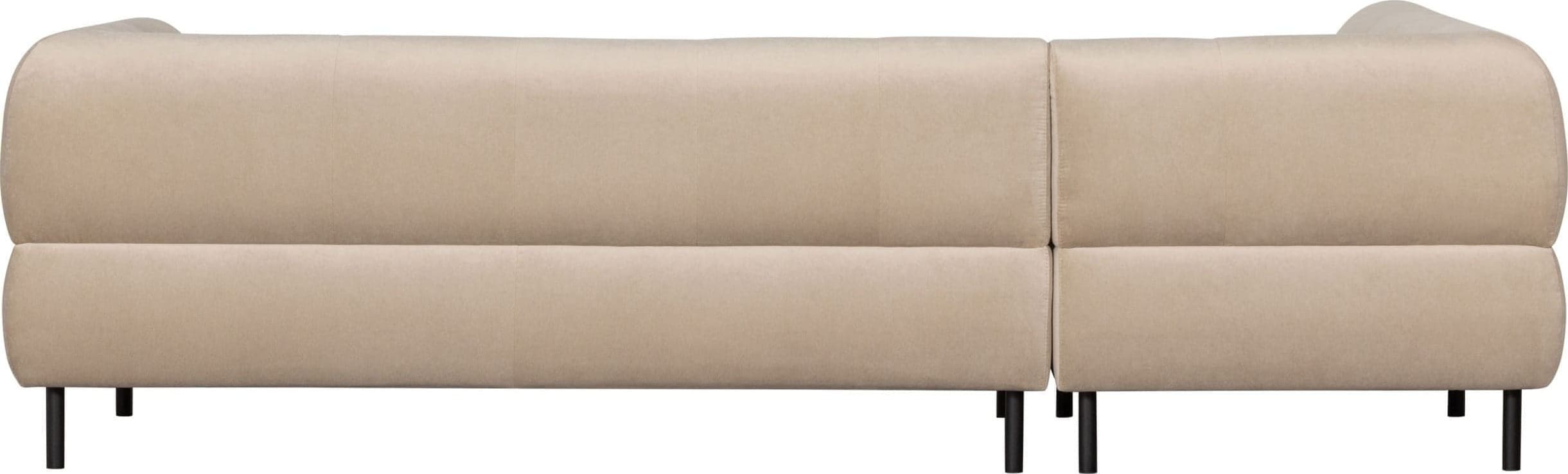 WOOOD Exclusive Lloyd Hoekbank Links Gewassen Fluweel Sea Salt Multi|Beige Hoekbank