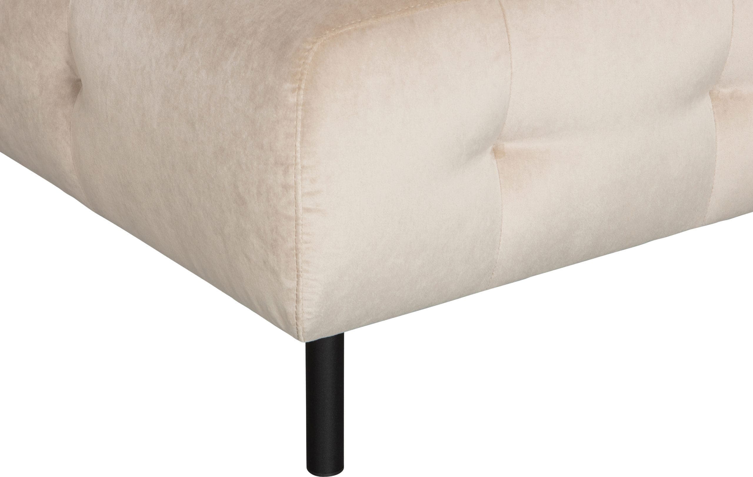WOOOD Exclusive Lloyd Hoekbank Rechts Gewassen Fluweel Sea Salt Multi|Beige Hoekbank