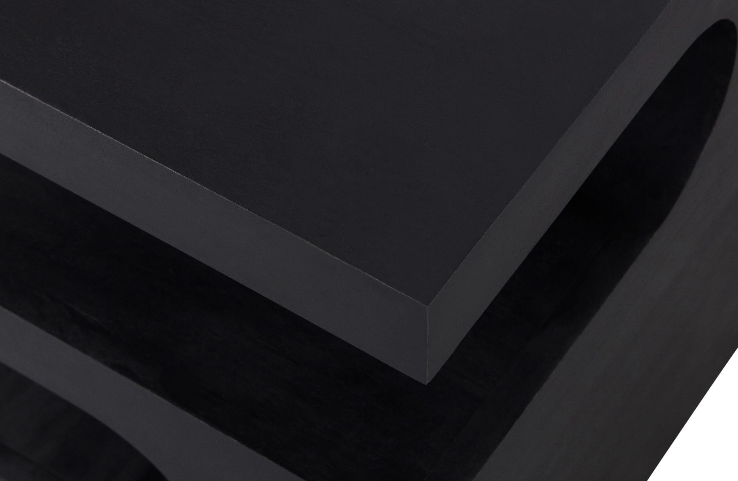 WOOOD Exclusive Toma Bijzettafel Mango Hout Zwart Zwart Bijzettafel