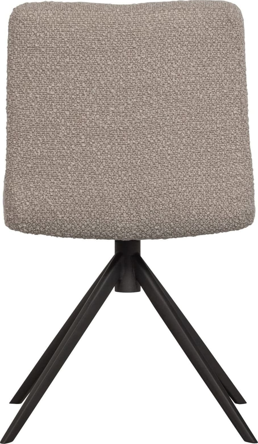 WOOOD Exclusive Vinny Eetkamerstoel BouclÉ Zand Beige|Bruin Eetkamerstoel